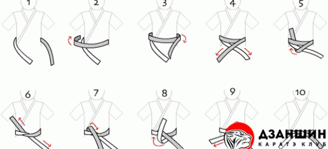 Как завязать пояс на кимоно для дзюдо: экипировка, описание двух способов завязывания, видео