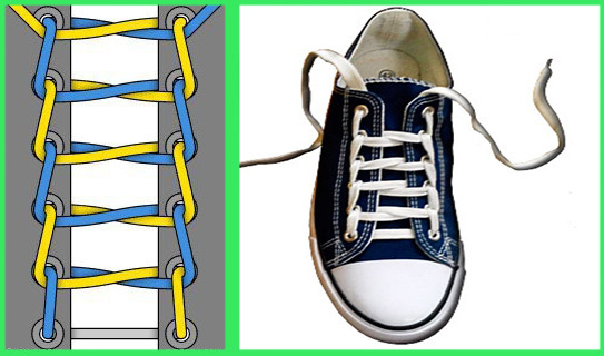 Техника шнуровки спортивной обуви: основные способы, мастер-классы по разным схемам