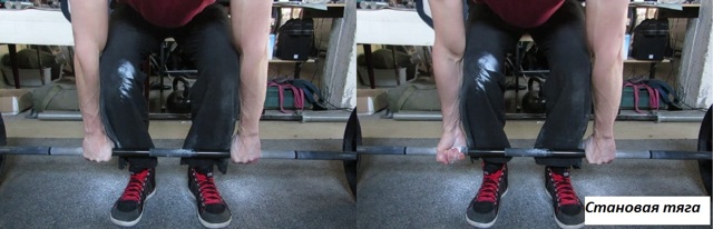 Становая тяга на прямых ногах со штангой и гантелями, техника выполнения и какие мышцы работают