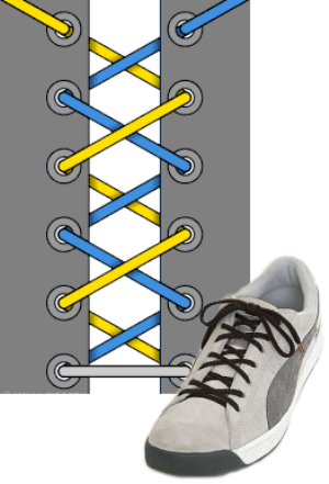 Техника шнуровки спортивной обуви: основные способы, мастер-классы по разным схемам